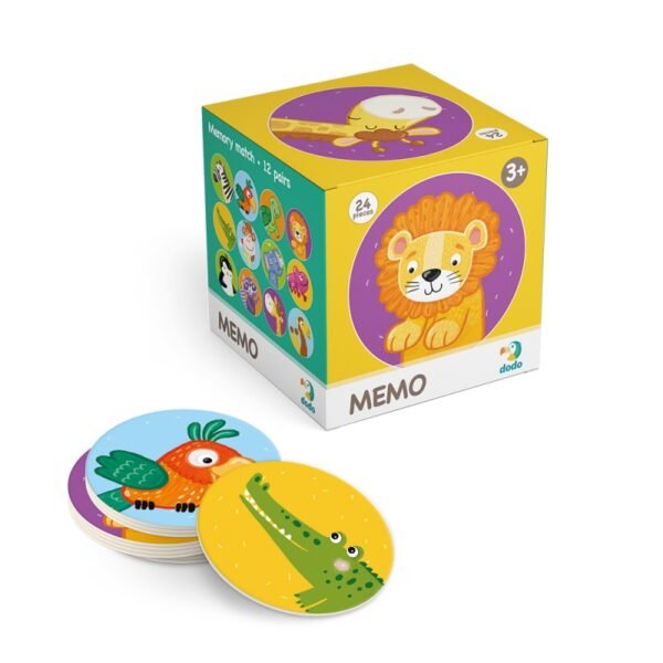 DODO mini atminties žaidimas Laukiniai gyvūnai