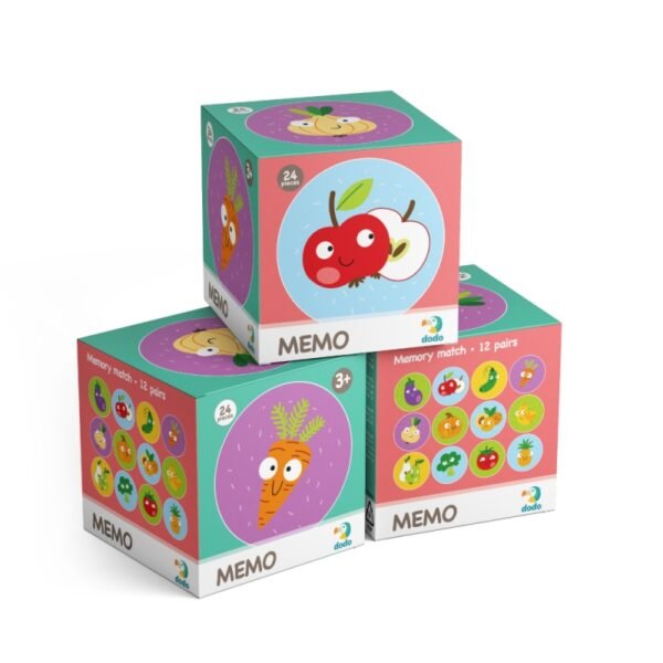 DODO mini atminties žaidimas Vaisiai ir daržovės